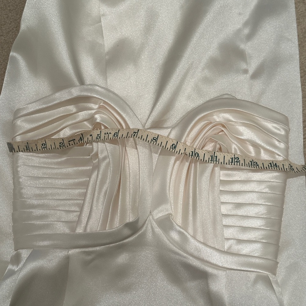 BHLDN Strapless Satin Midi Dress - Picture 12 of 13